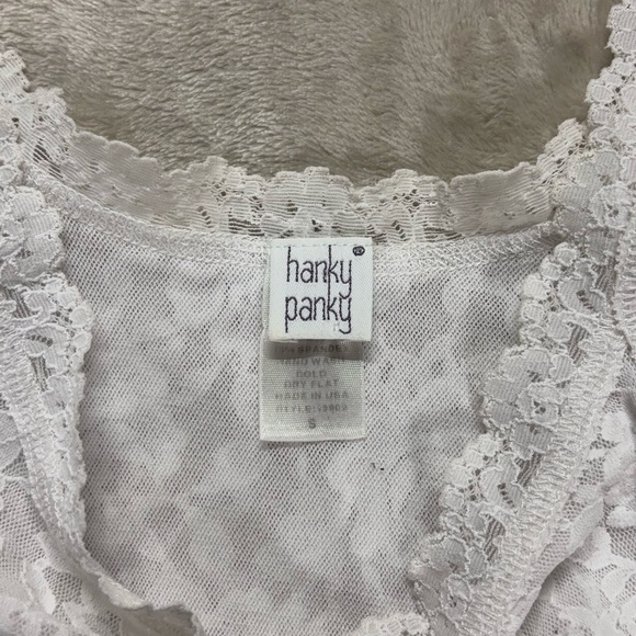 Hanky Panky White All Over Lace Camisole Tank Top Size S - Picture 2 of 8